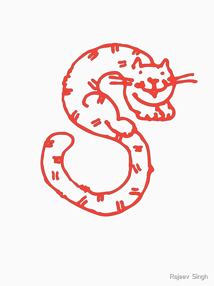 Cat Initial Monogram S by Rajeev  Singh