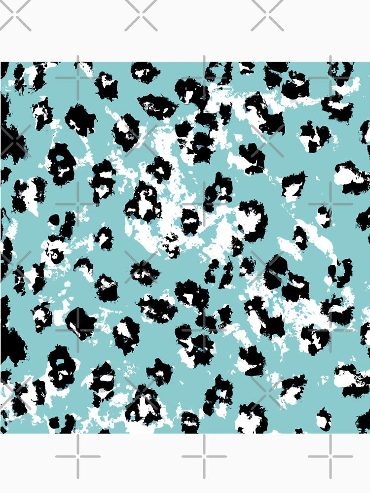 Pale Blue / Turquoise Leopard Pattern by SamJanner