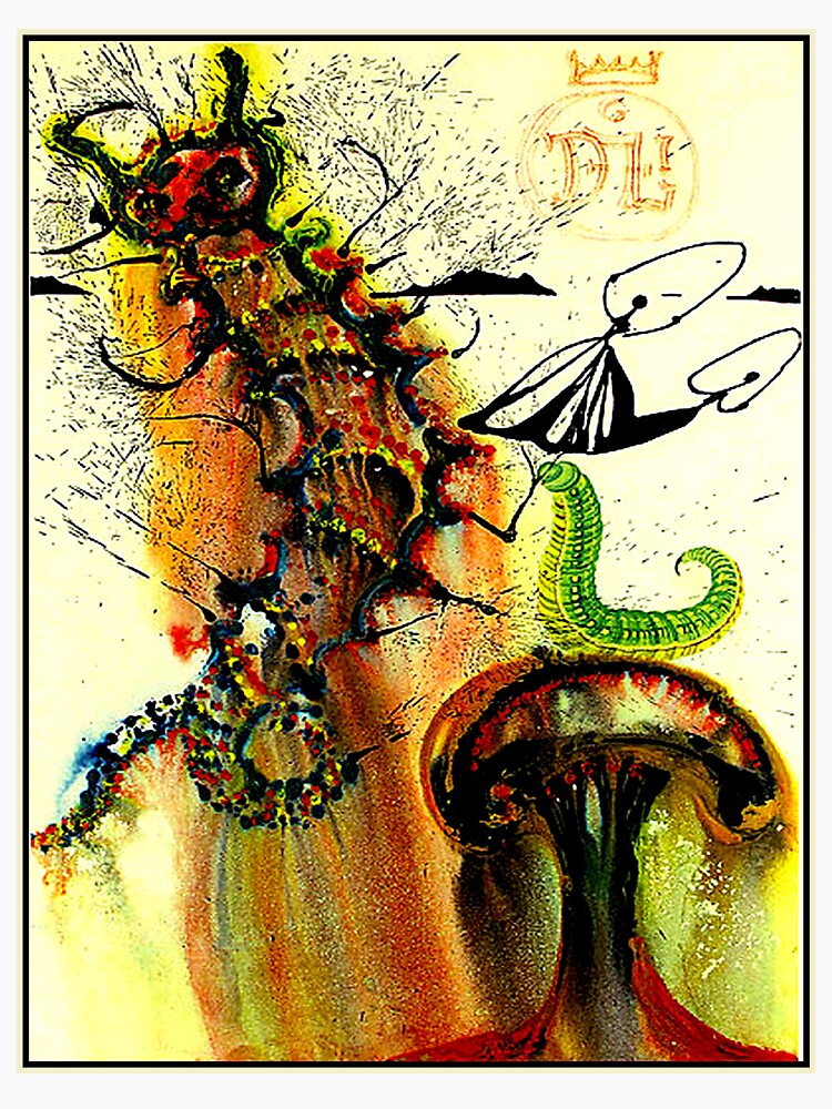 ALICE IN WONDERLAND : Vintage 1969 Caterpillar Print by posterbobs