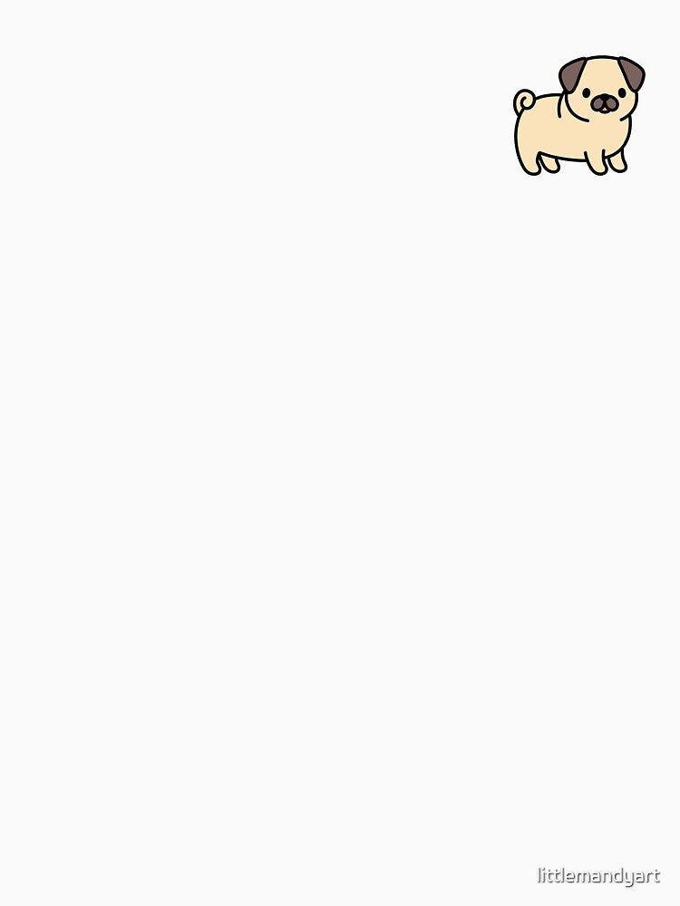 Pug by littlemandyart
