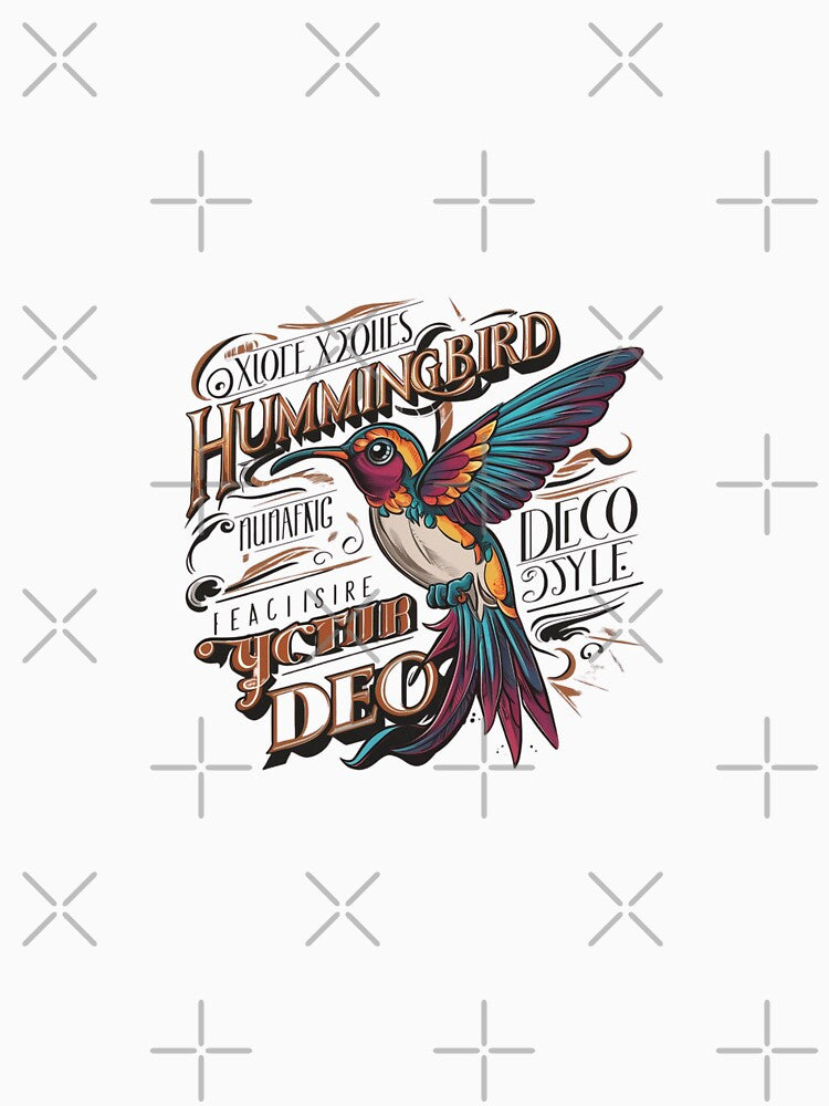 Hummingbird Animal Motif Birds, sticker by Griffin Cat