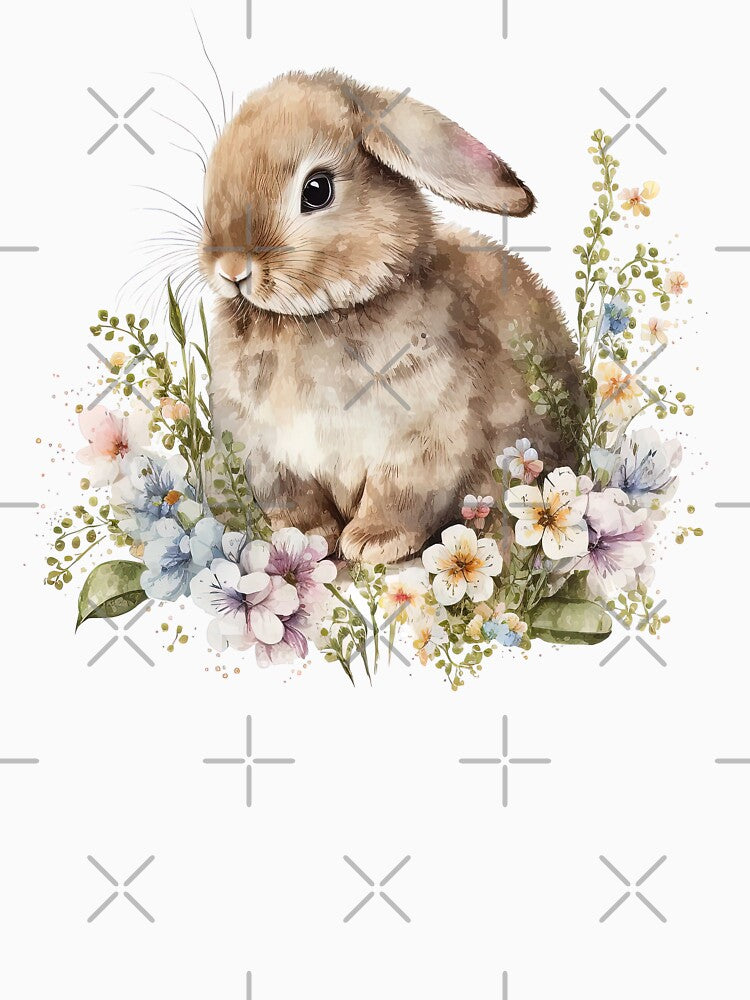 Cute Watercolor Bunny Rabbit by Juliascutecornr