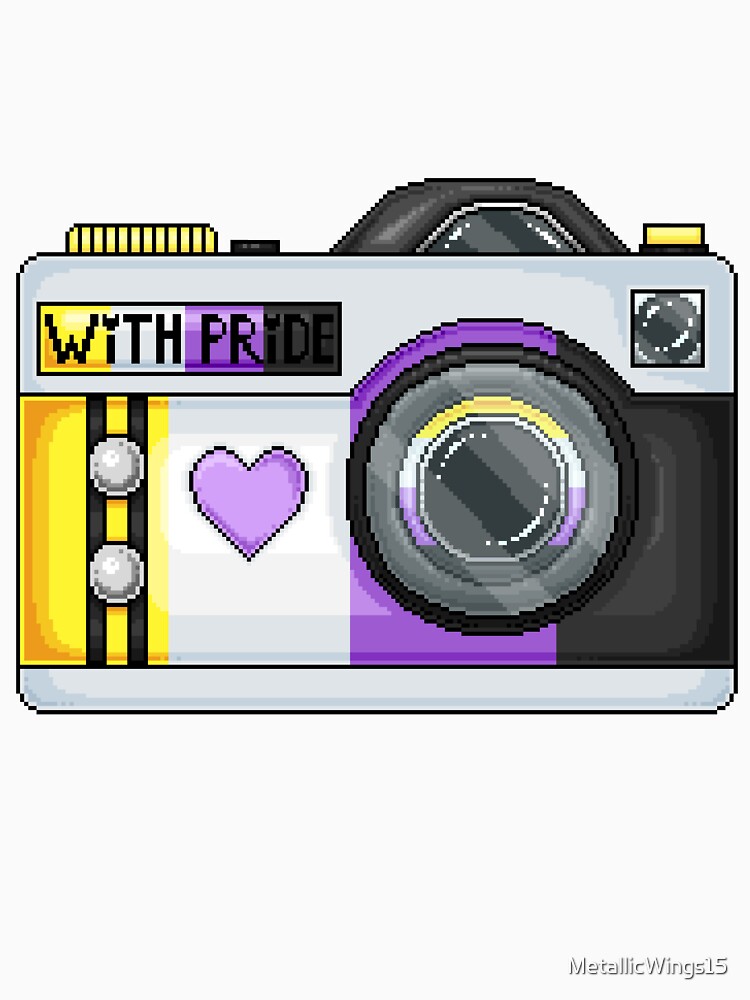 Non-Binary Pride Pixel Camera by MetallicWings15