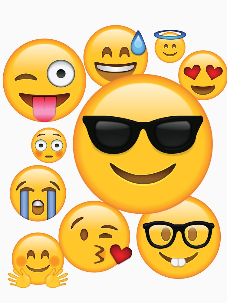 Emoji Pack ComboT-shirt Emoticon Smily Face Tshirt by Syfcondesign