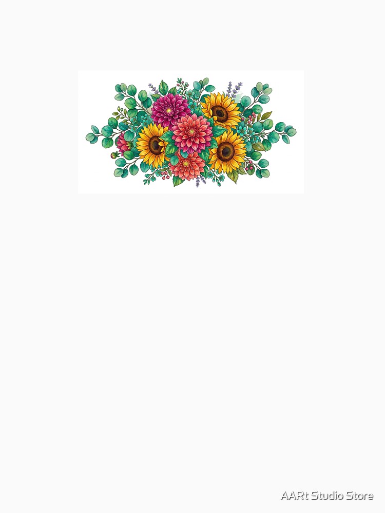Vibrant Bohemian Floral Bouquet by AARt Studio Store