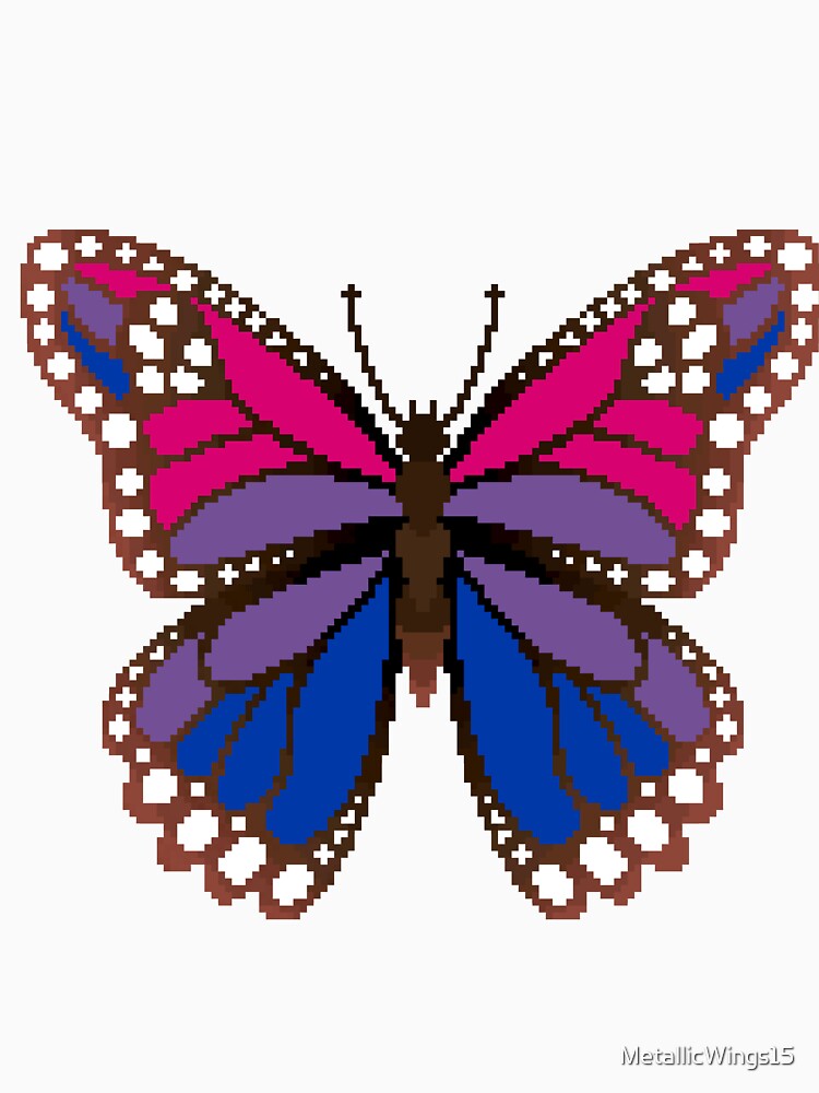 Bi Pride Butterfly by MetallicWings15