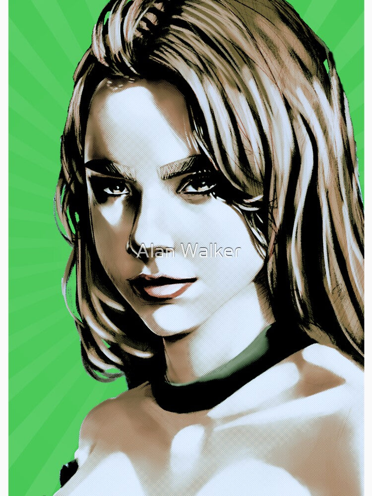 Bad Chick Pop Art Green by Octavio00