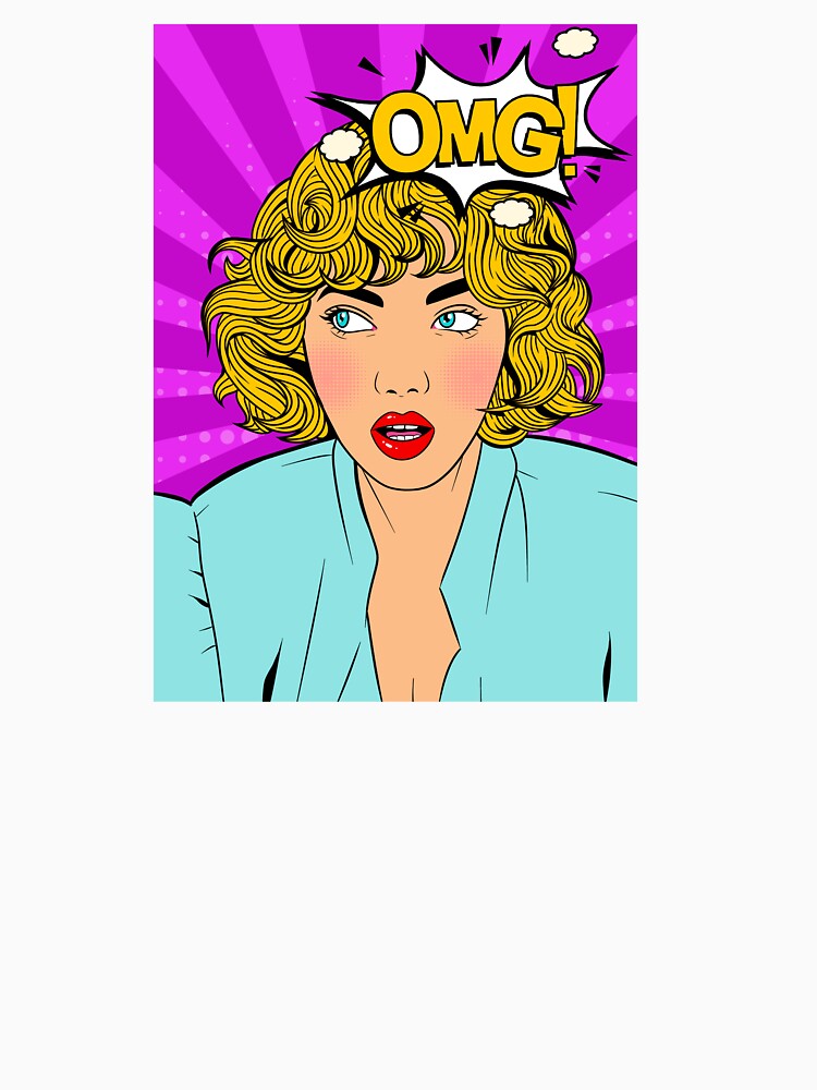 Beauty woman retro pop art by lutpanoa