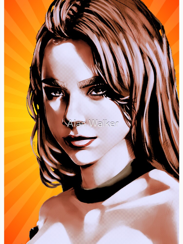 Bad Chick Pop Art Orange by Octavio00