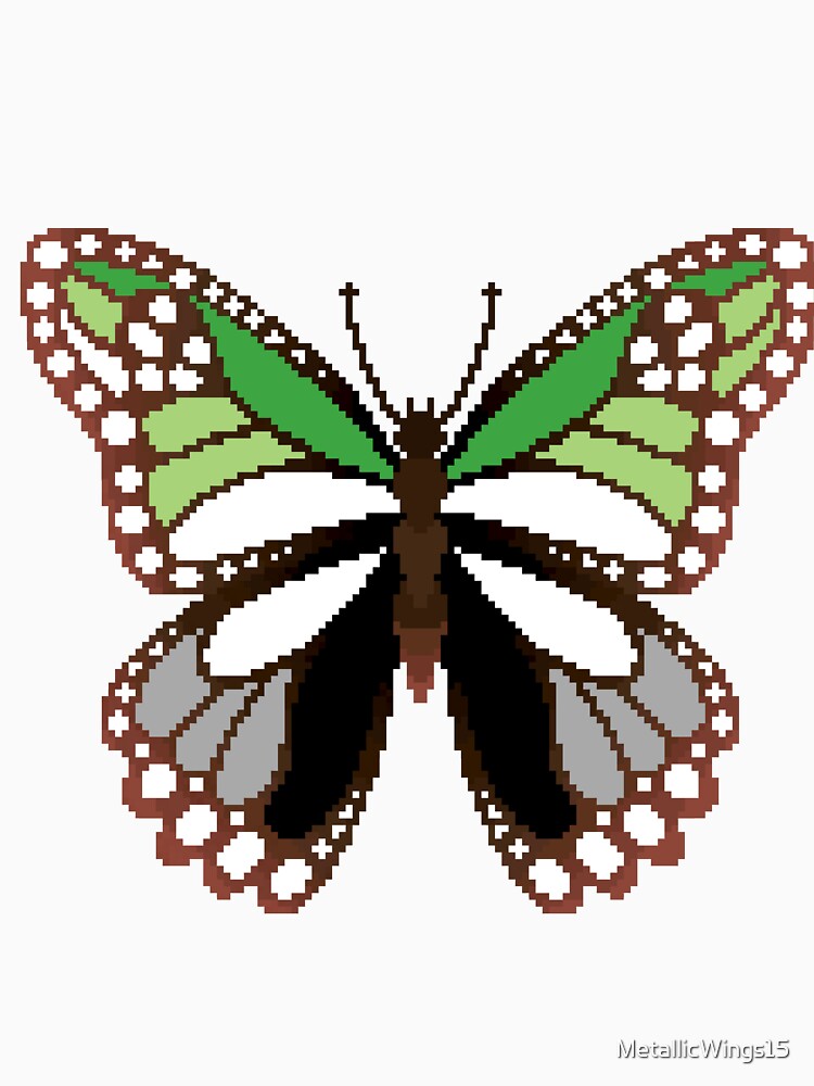 Aromantic Pride Butterfly by MetallicWings15