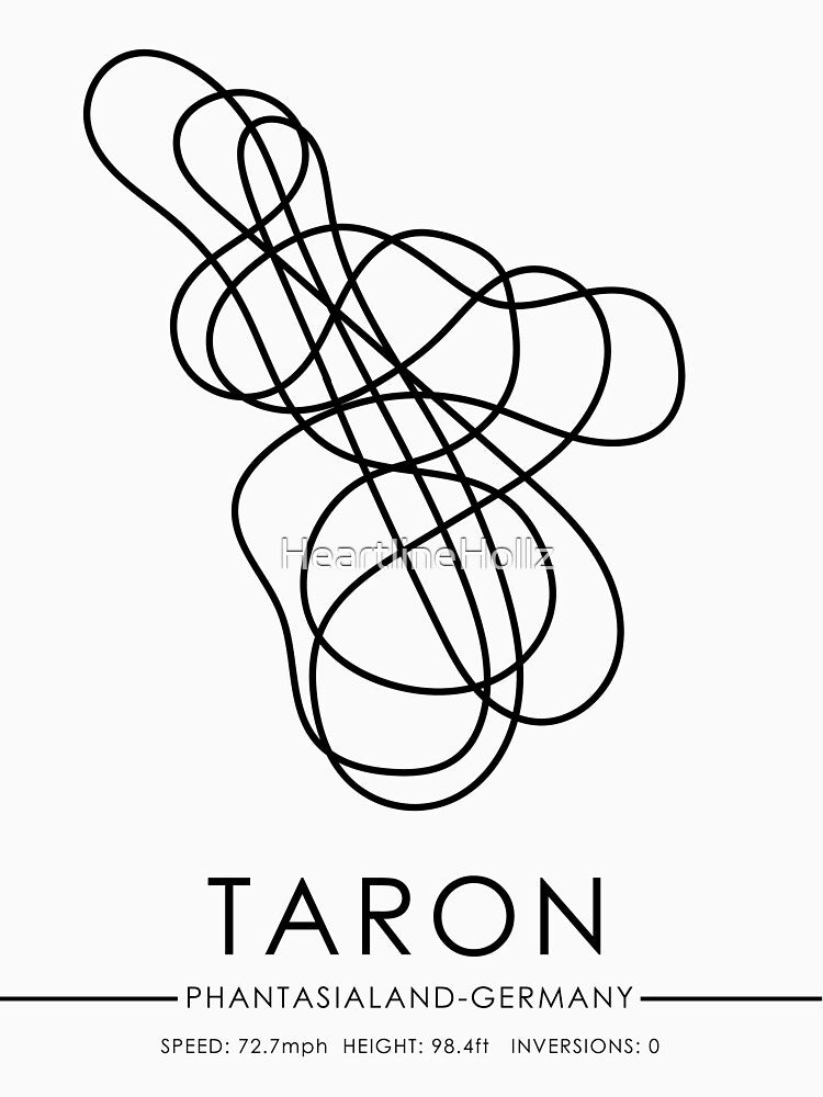 Taron Minimalistic Rollercoaster Layout by Aestheticoasters