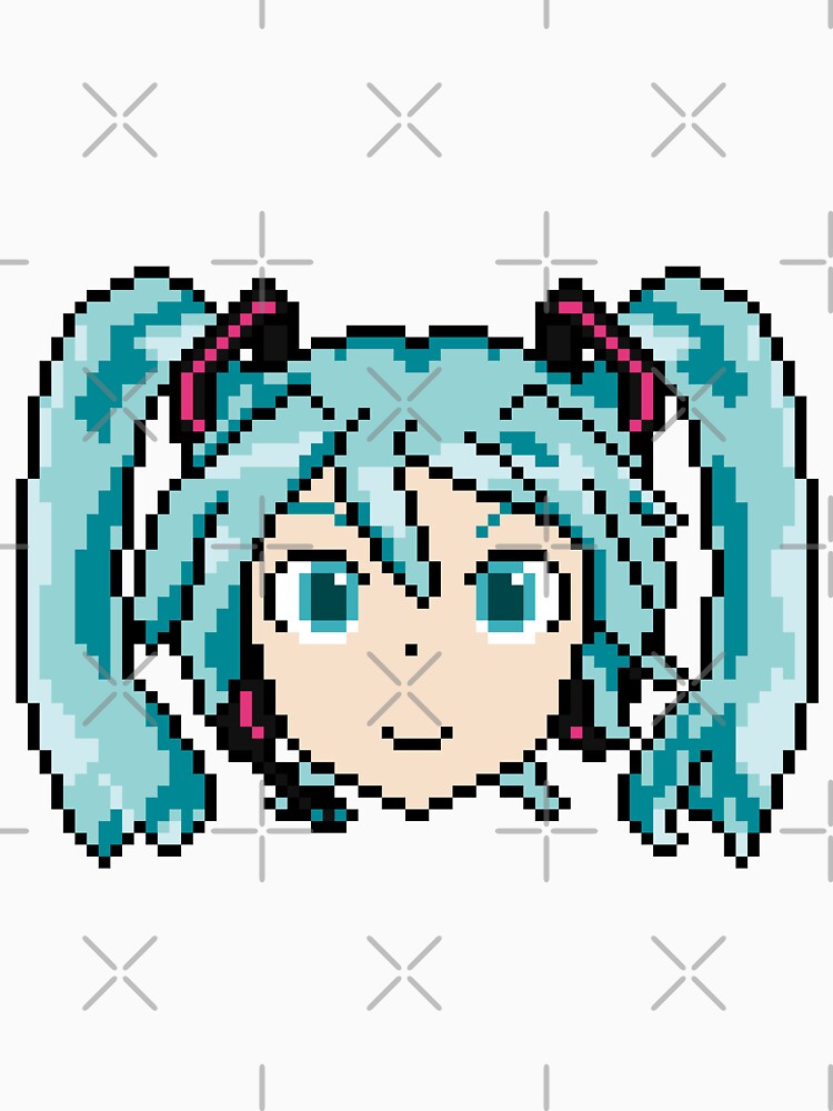 Pixel Art Miku by Martin's Pixel-Art Corner Store