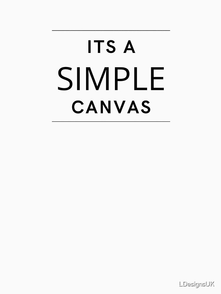 A Simple Canvas by LDesignsUK