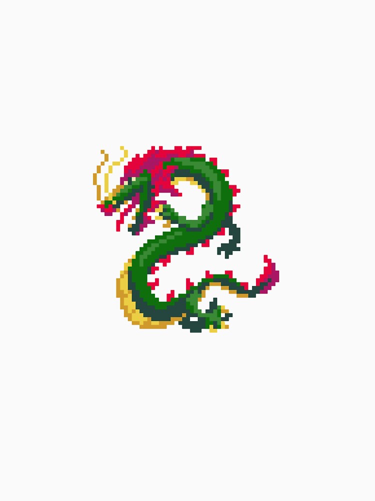 Dragon Pixel Art by Nikki Studley