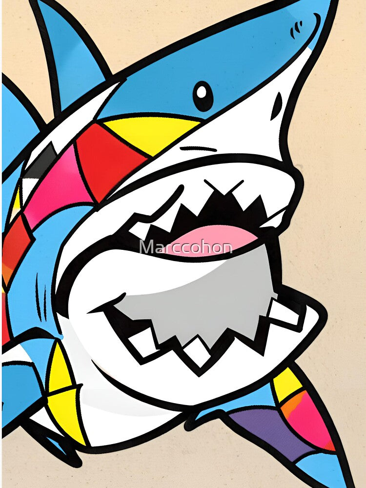 Britto Inspired Shark by Marccohon