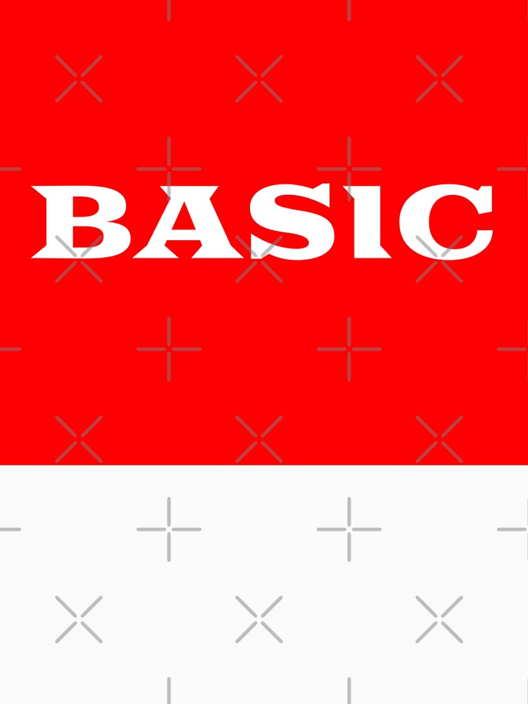 Red on White Basic Stuff by Spill & Signal