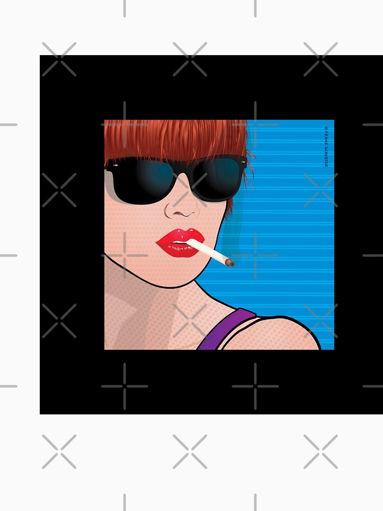 Beautiful Pop Art Girl Cindy by Frank Schuster