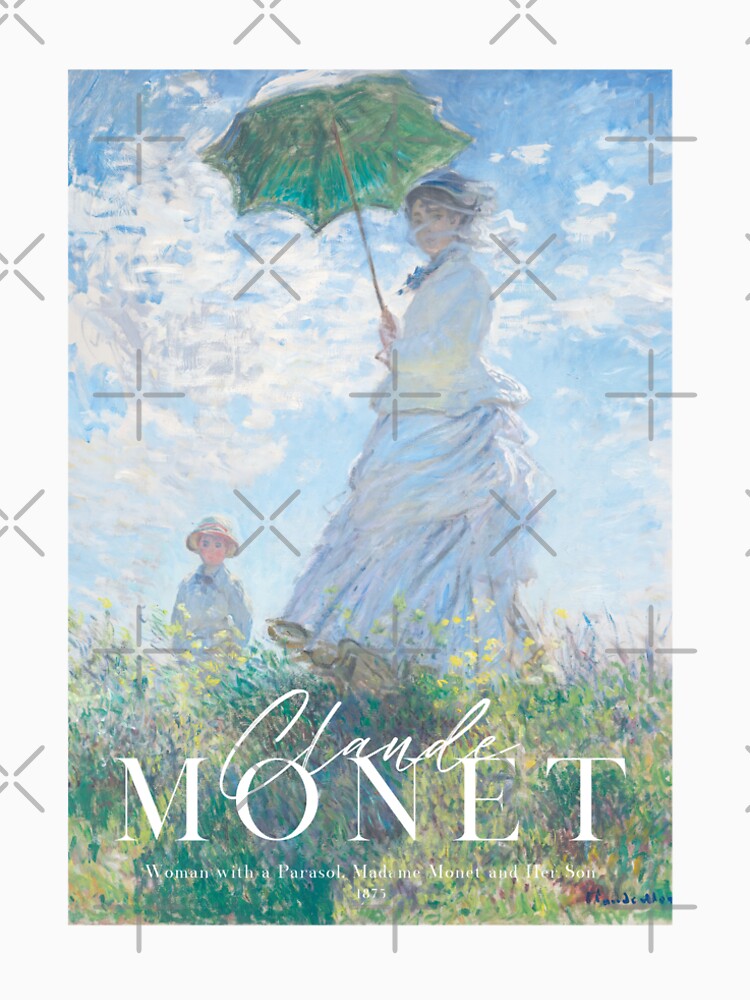Woman with a Parasol - Madame Monet and Her Son by Claude Monet by evermore-design