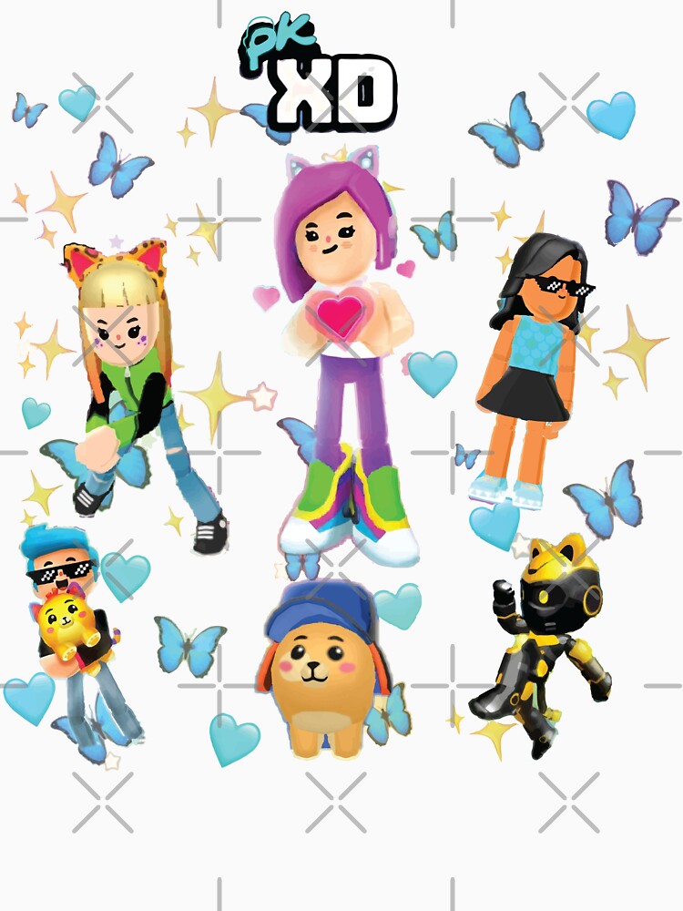 Cute PKXD Girls Squad – Aesthetic Gaming Design for Kids by Ynteen