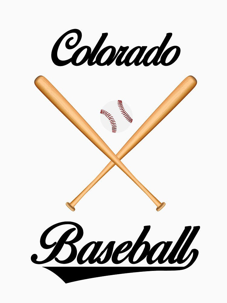 Colorado Baseball T-Shirt for Men and Women by AllStarMerch