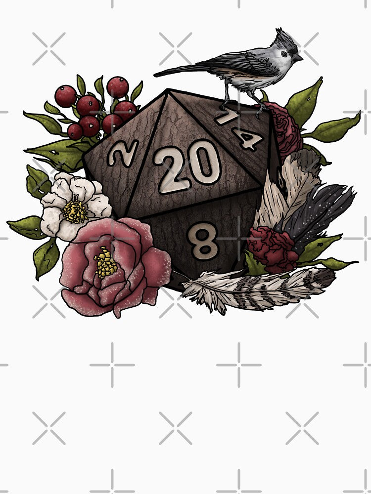 Druid Class D20 - Tabletop Gaming Dice by Cassidy June Art