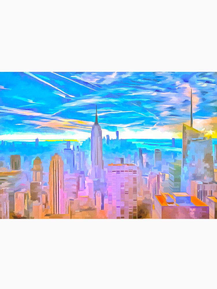 Manhattan Skyline Pop Art by bejacs