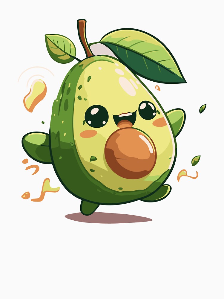 Avocado Gamer, Playful Illustration, Fun Mood, Bright Lighting, Gift for Gamers. by KOURCHAL ART