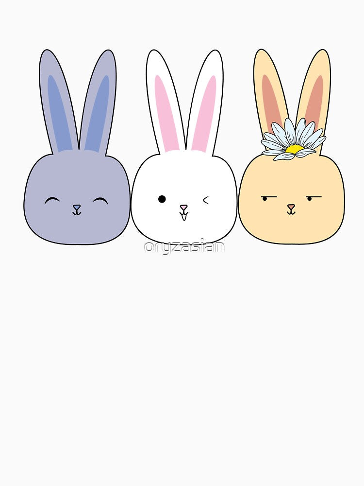 Cute Bunny Rabbits Design by oryzasian