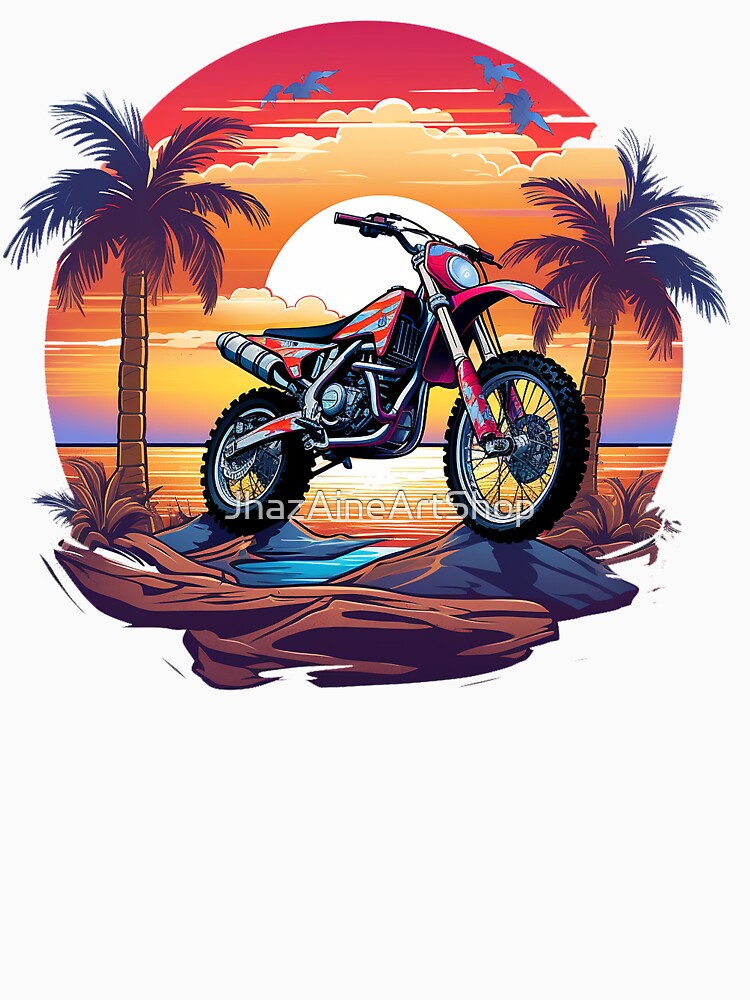 Dirt Bike Retro | PNG Sublimation by JhazAineArtShop