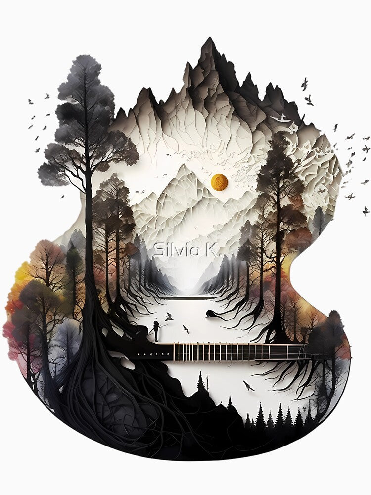 Fusion of Guitar and Nature by Silvio K.