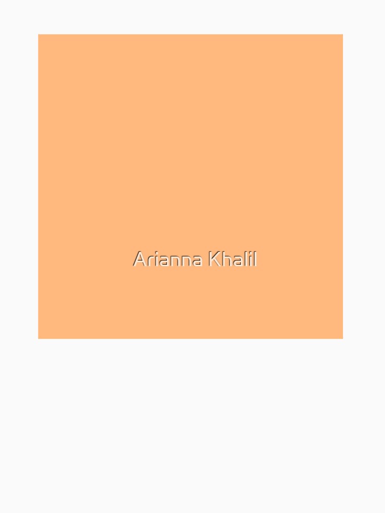 Solid light Orange by Arianna Khalil