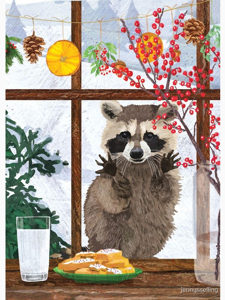 Winter Raccoon by jennysselling