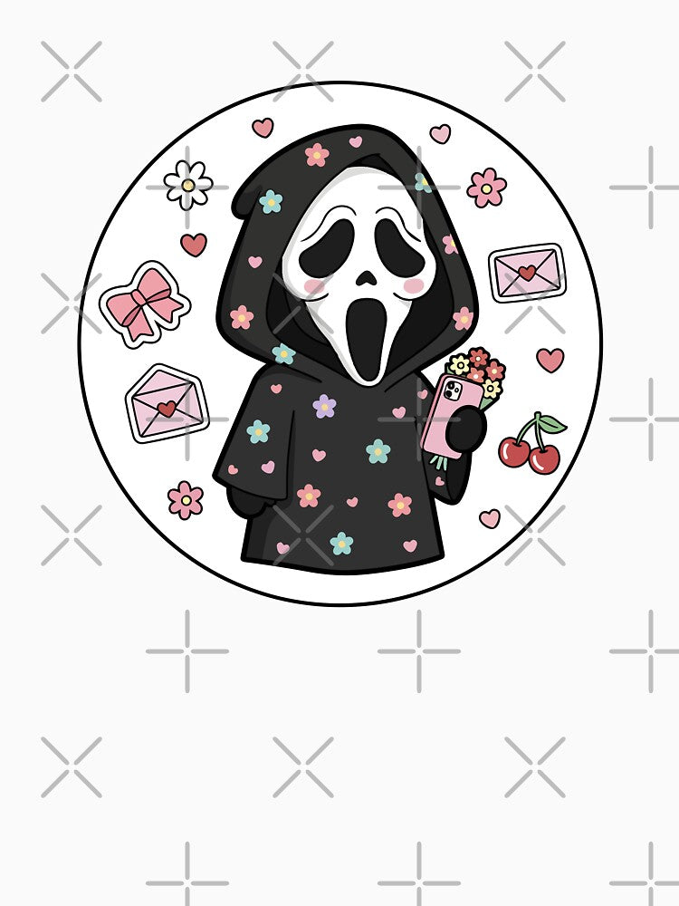 Spooky Cute Valentine Horror Kawaii Goth Design by jenelectra