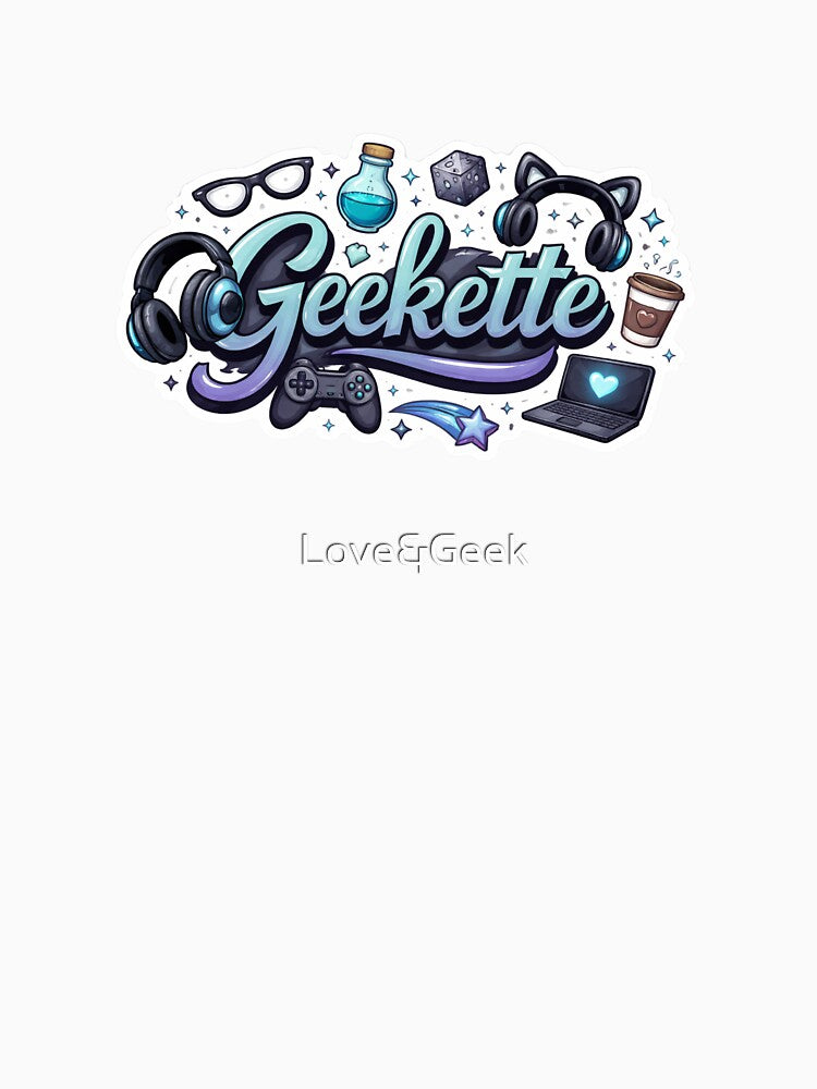 Geekette — Design Gaming Blue | Geek & Gamer Girl by Love&Geek