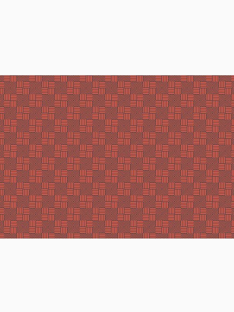 Test Red Geometric Pattern Tibentanian native Tribal Pattern Wallpapaer Print by Atheneadesign