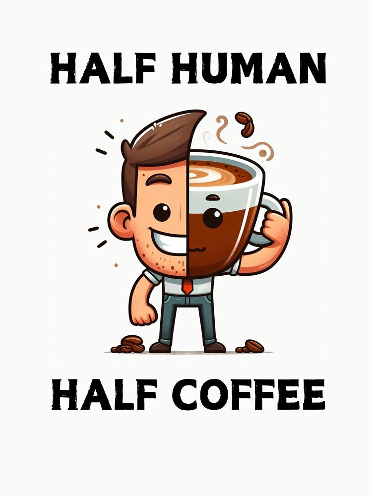 Half human half coffee by NanaCrafted