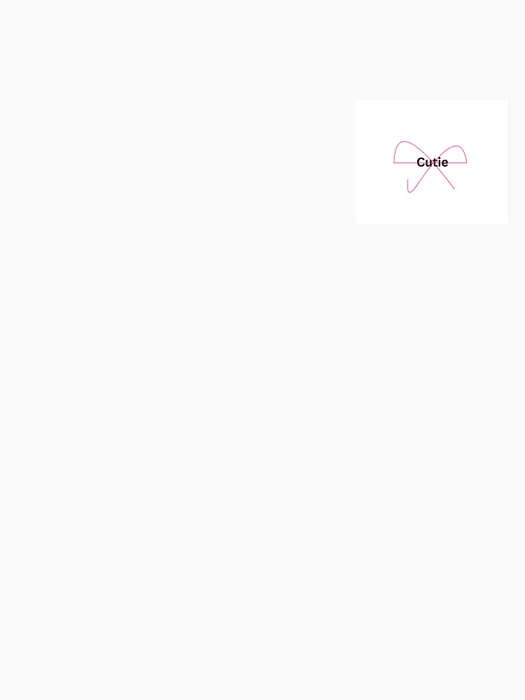 word cutie with pink bow by ZADesign6