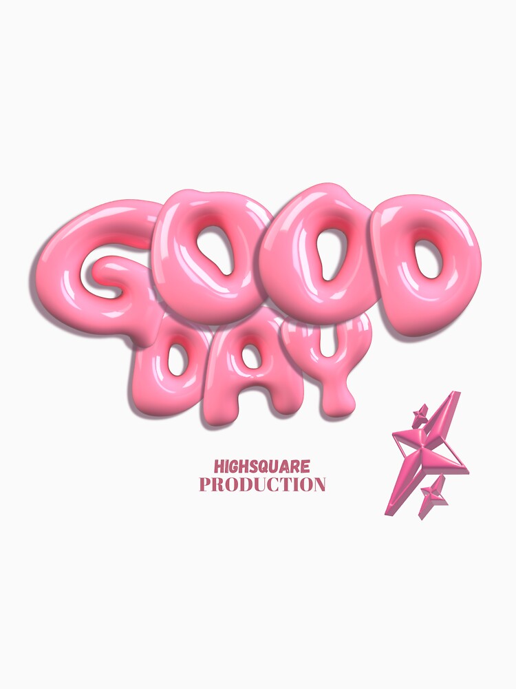 Pink 3D Typography Aesthetic Design by HIGHSQUARE