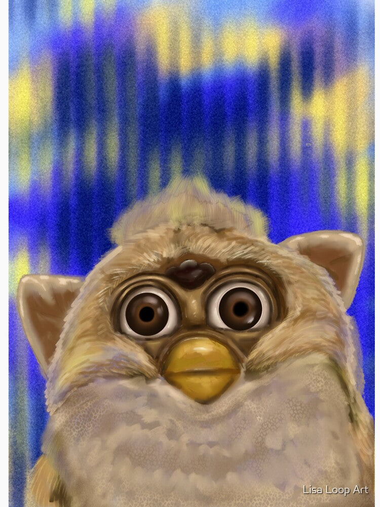 Furby Has Seen Stuff - Retro 90s Aesthetic Art by Lisa Loop Art