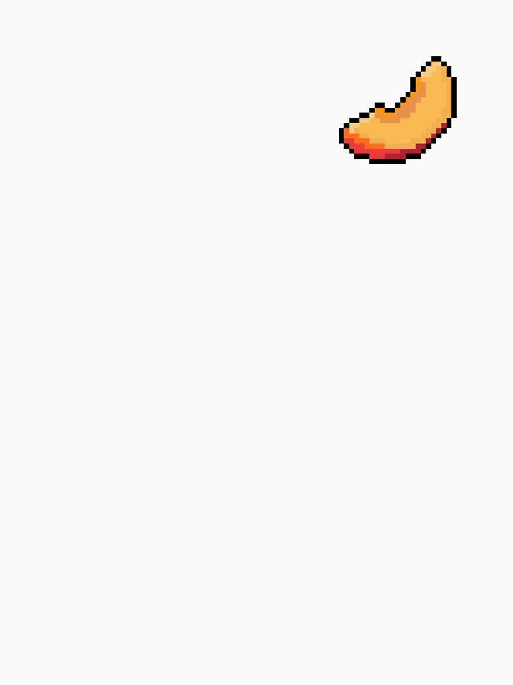 Pixel Apricot Slice - pixel food art by LittleFoodShop
