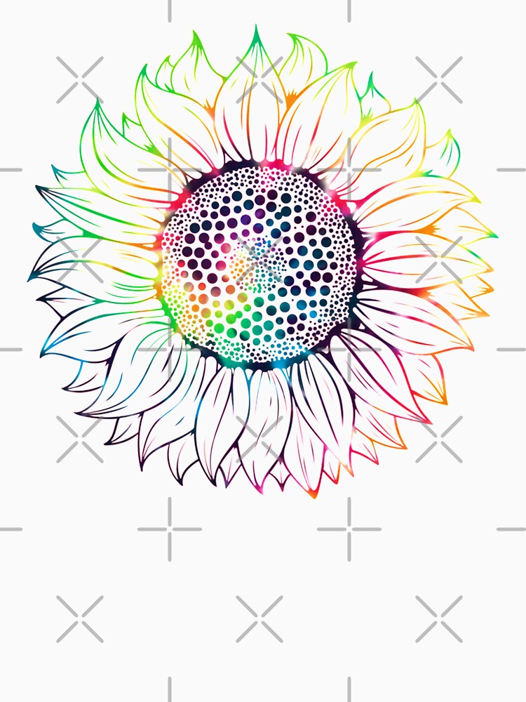 Sunflower Tie Dye Line Sublimation Gift For Men and Women, Gift For Father Day,  Gift Halloween Day, Gift Thanksgiving, Gift Christmas Day by HeatherBradfor