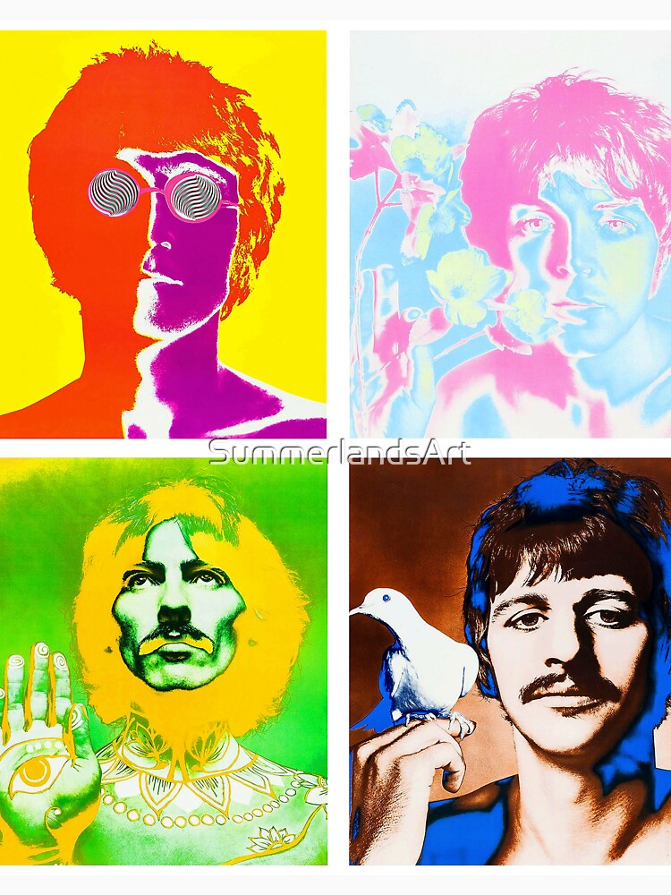 Beatles Ringo, Paul, George, John by SummerlandsArt
