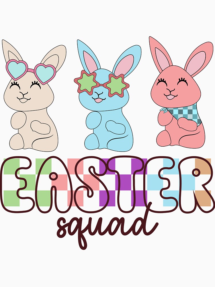 Happy Easter Bunny Spring Easter Squad Egg Easter For Women by BestTshirtArt
