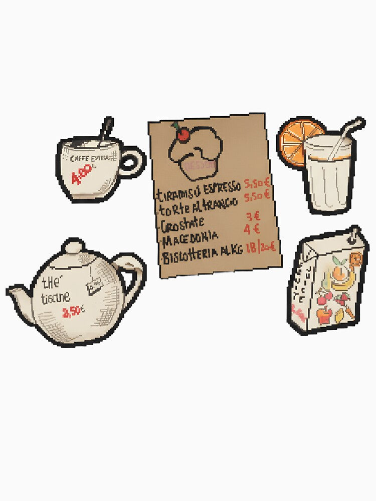 Pixel art Italy breakfast by MD93K2