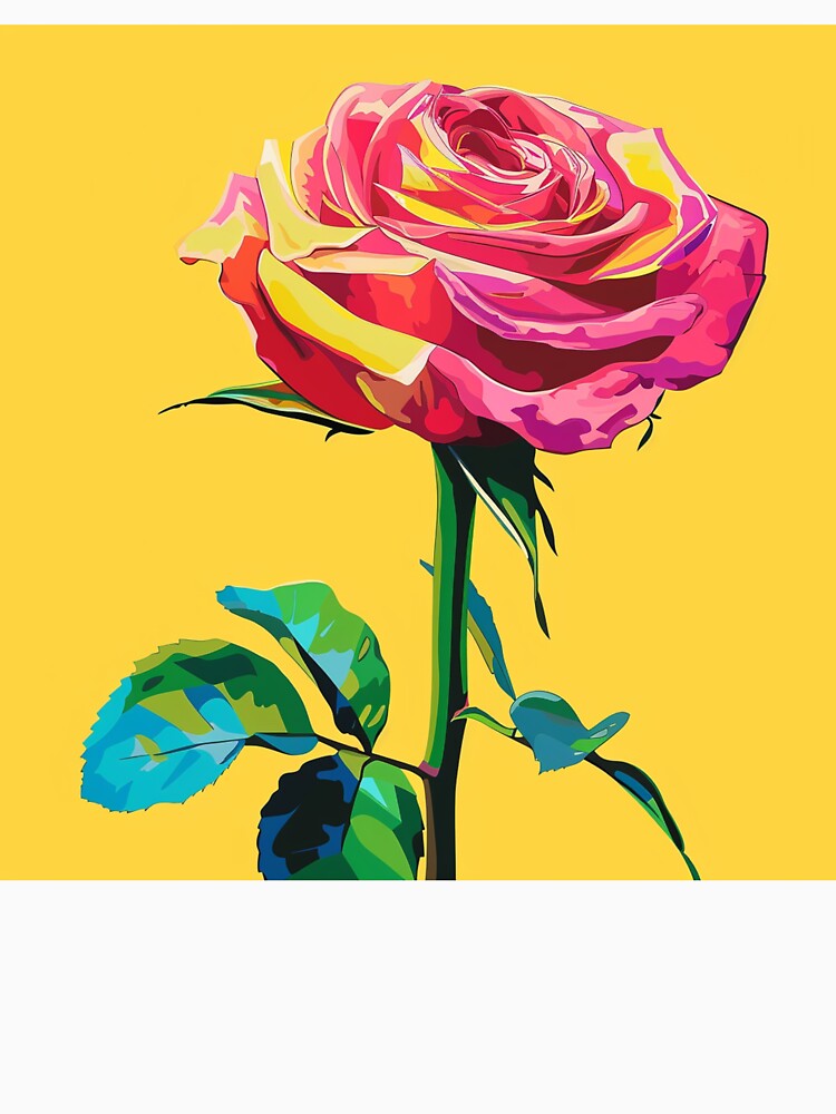 Red Rose Pop Art 4 by AstroRisq