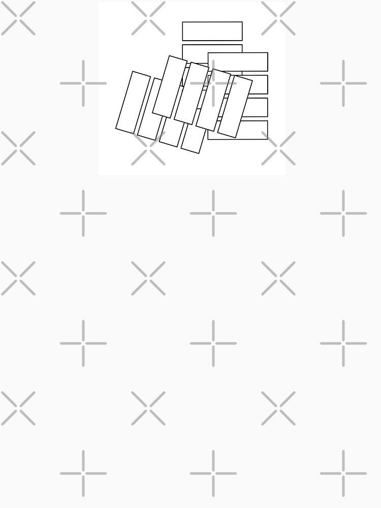Playing with White Rectangles, Pattern, Unique by villacreativa