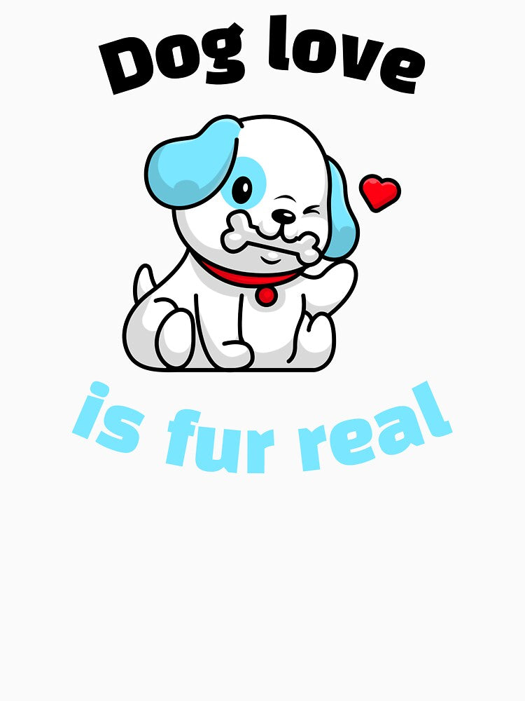 Dog Lover Shirt – Dog Love Is Fur Real by GenesixDesign