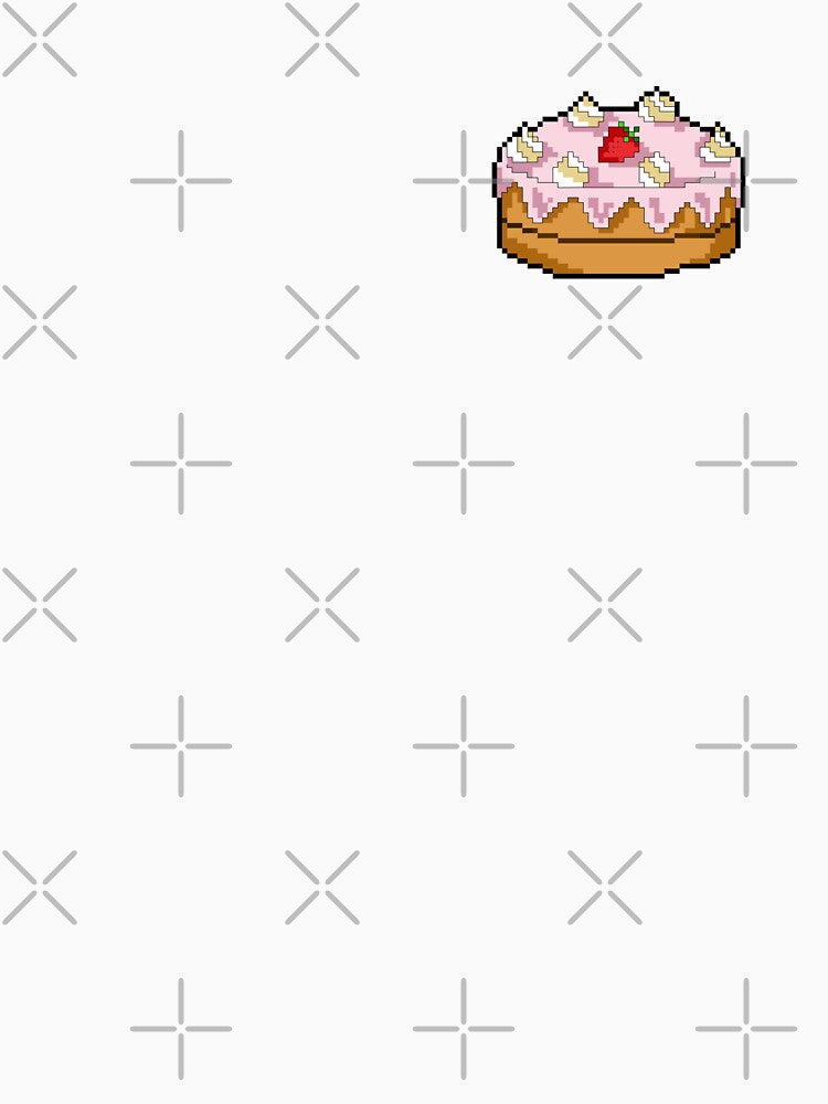 Strawberry pink cake pixel art by Gabriele Marcucci