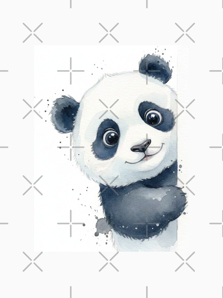 Panda meme funny cute kawaii pet animal watercolor by CheeseBlueprint