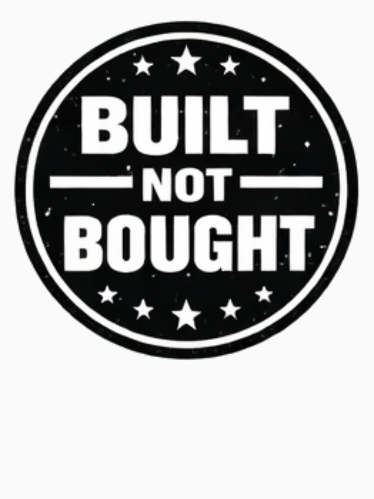 Built Not Bought Gym Motivation Quote by MoodThread